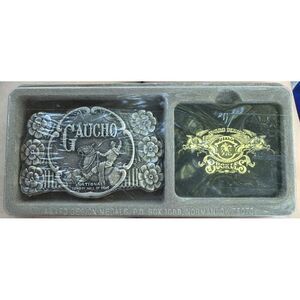 Vintage Gaucho National Cowboy Hall Of Fame Belt Buckle Brass 80s SEALED Limited